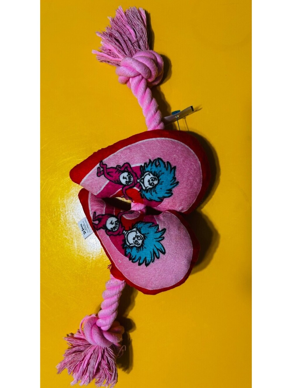 Dr Seuss Thing 1 & Thing 2 Plush Heart Rope Dog Toy Petco Maxom 2026